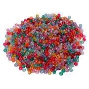 Colorations - Pony Beads Glitter 6x9 mm, 1000pcs.