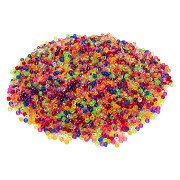 Colorations - Small Pony Beads - Transparent, 4 x 6 mm, 500 gr.