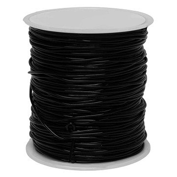 Colorations - Schwarzes Gummiband - 50 m, 1 mm