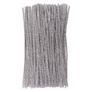 Colorations - Silver Metallic Chenille Wire, 100 pcs.