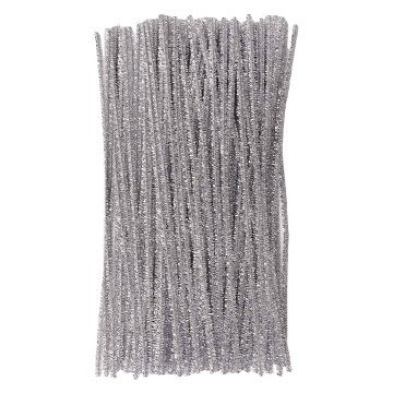 Colorations - Silver Metallic Chenille Wire, 100 pcs.