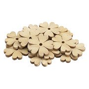 Large Wooden Flowers, 20 pcs.