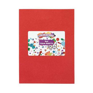 Colorations - Foam Vellen Rood, 10st.