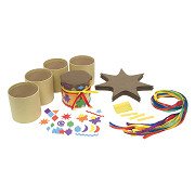 Craft Kit Make Your Own Drums, Set of 12 Pieces