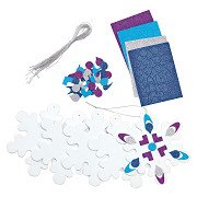 Colorations - Schaumstoff-Schneeflocken-Ornamente, 24 Stk.