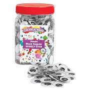 Colorations - Black Wiggle Eyes, 100 pcs.
