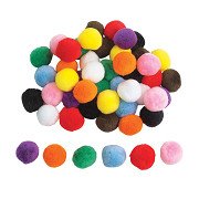 Colorations - Gekleurde Pompons 5cm, 50st.