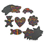 Colorations - Scratch Figures Shapes, 98pcs.