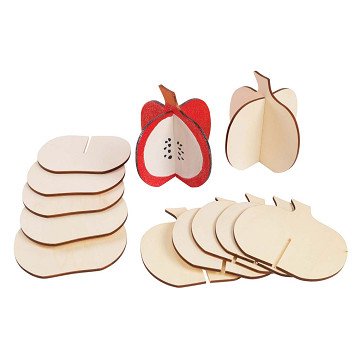 Colorations - Build Your Own 3D Wooden Pumpkin, 6pcs.