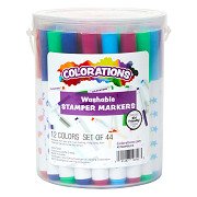 Colorations – Abwaschbare Stempelmarker, 44 Stück.