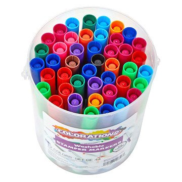 Colorations – Abwaschbare Stempelmarker, 44 Stück.