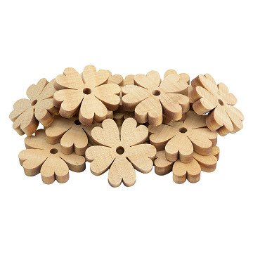 Colorations - Holzblumendekoration - 20 Stück.