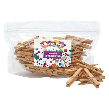 Colorations - Houten Wasknijpers - 48st. 