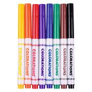 Washable felt-tip pens, 8 pcs.