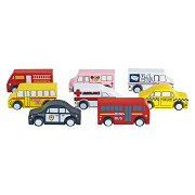 Colorations – Spielzeug-LKW aus Holz – 10-teilig