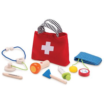 Wonderworld Arzt-Set aus Holz in Tasche