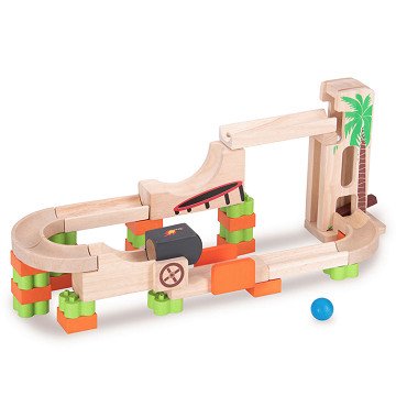 Wonderworld Holz-Kugelbahn zum Aufklappen