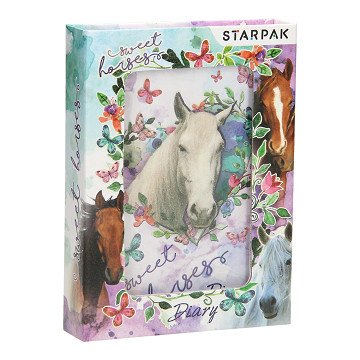 Sweet Horses Diary with Lock