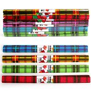 Krepppapierquadrate, 10er-Set