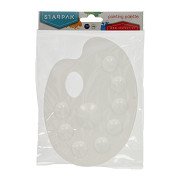 Paint Palette White 9 Compartments