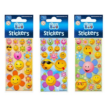 Sticker sheet Smiley face