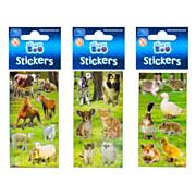 Sticker sheet of farm animals