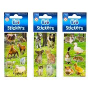 Sticker sheet of farm animals