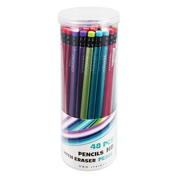 Triangular Pencils with Eraser, 48 pcs.
