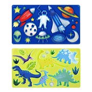 Dinosaurs, Kosmos drawing template