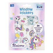 Raamstickers Eenhoorn, 16x21cm