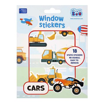 Raamstickers Voertuigen, 16x21cm