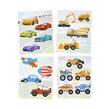 Window stickers Vehicles, 16x21cm