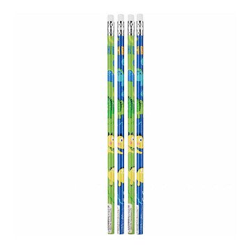 HB Pencil with Eraser Dino, 4 pcs.