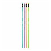 HB Triangular Pencil with Gum Pastel, 4 pcs.