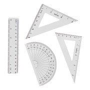 Geometrie-Set 15cm, 4tlg.