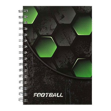 Spiral Notebook Football, A5