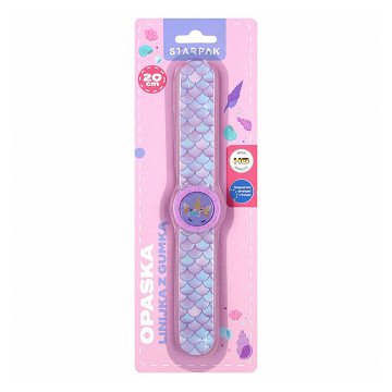 Ruler with Eraser Girl Clap Bracelet