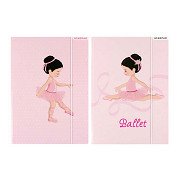 Karte mit elastischem A4-Ballett