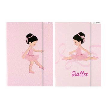 Karte mit elastischem A4-Ballett