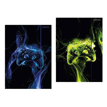 Karte mit elastischem A4-Gamer