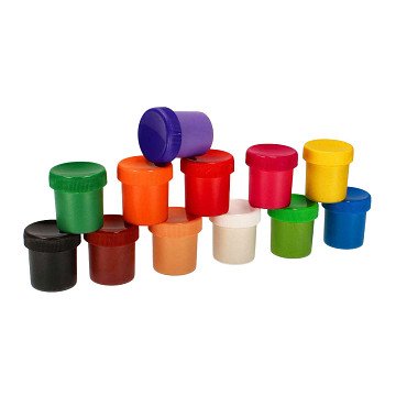 Plakatfarbe 12 Farben Hot Wheels, 20ml