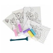 Sand Painter Set Coloring Pages, 4 pcs.