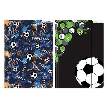 Karte mit elastischem A4-Fußballdruck