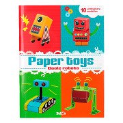 Papierspielzeug-Bastelbuch – Coole Roboter