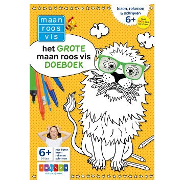 Het Grote Maan Roos Vis Doeboek 6-8 jaar