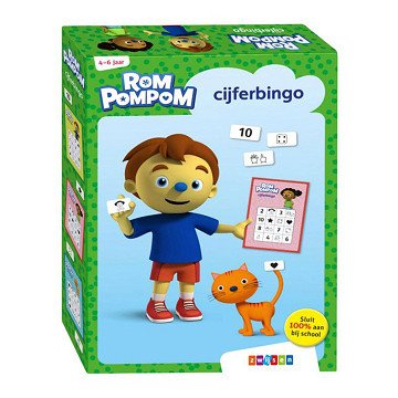 Rompompom Zahlen-Bingo