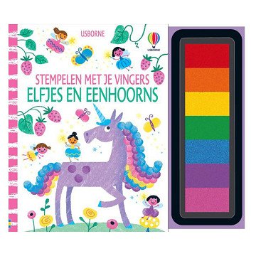 Stamping with your fingers - Elves and Unicorns