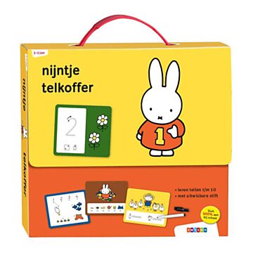 Miffy counting suitcase