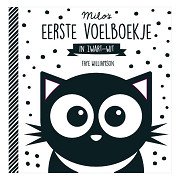 Milo's first touch-and-feel book in black and white