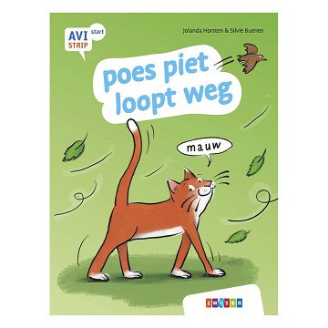 poes piet loopt weg - AVI Start Stripboek